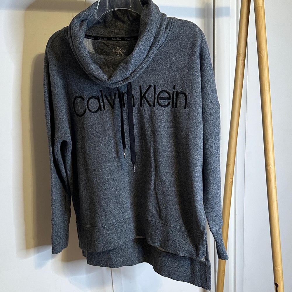 Calvin Klein Women's Charcoal Cowl Neck‎ Sweater